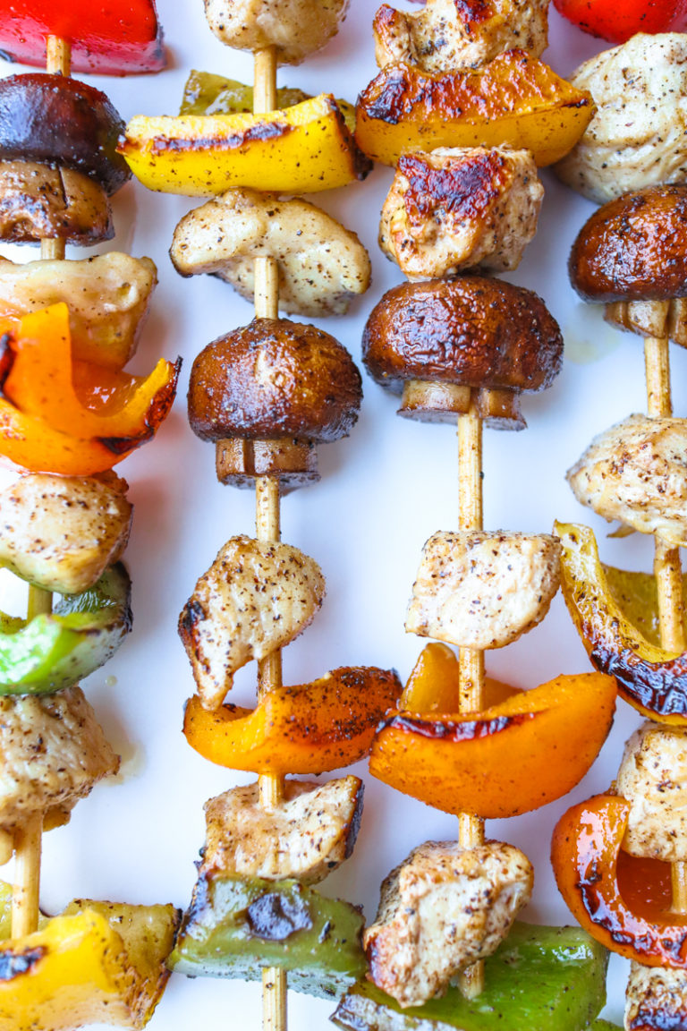 The Best Grilled Chicken Kabobs