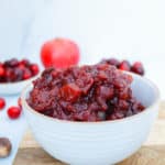 Fresh Cranberry Chutney with Apples
