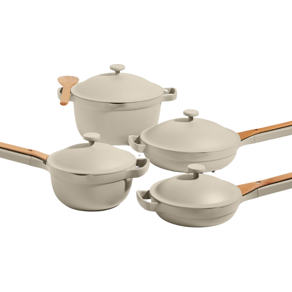 Toxin-free nonstick ceramic coating cookware set