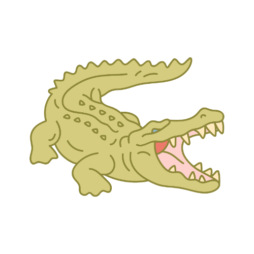 Illustration of an alligator
