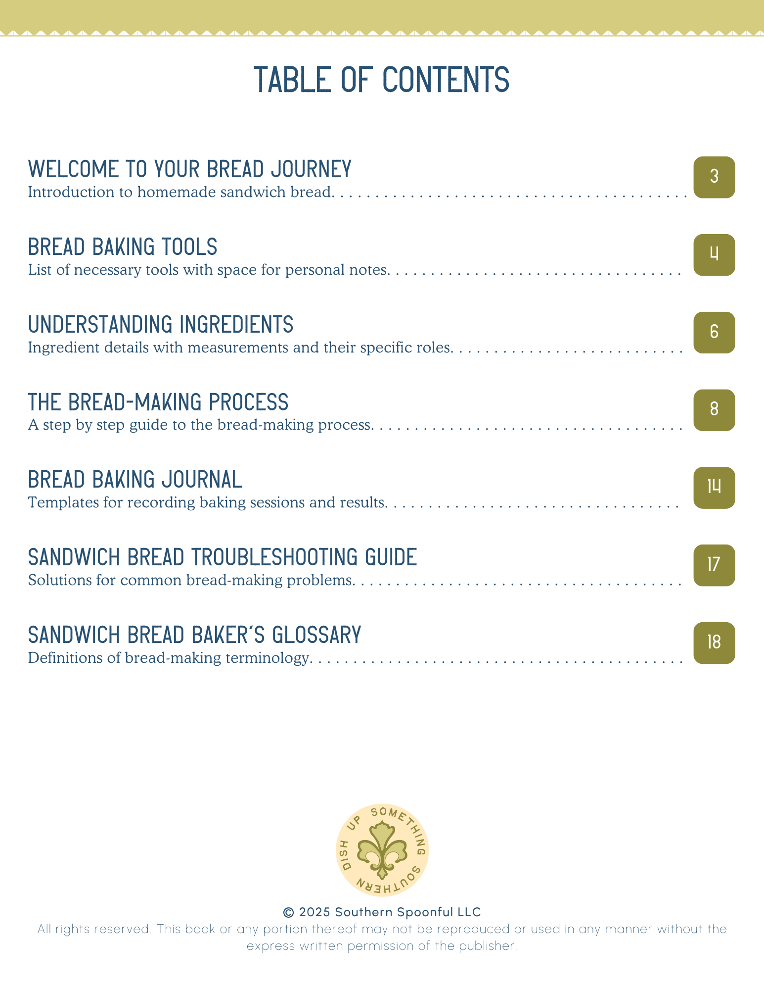 Table of Contents of Knead to Know: The Essential Bread Baking Book for Creating Your First Perfect Loaf