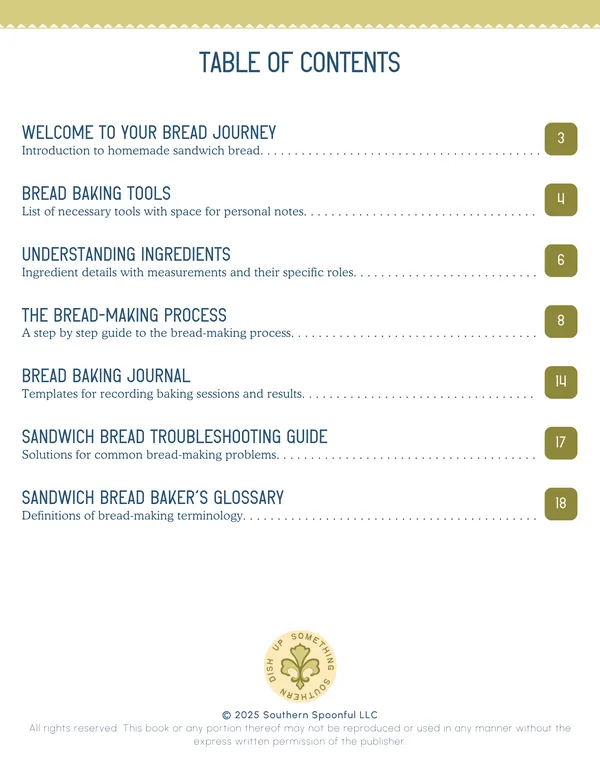 Table of Contents of Knead to Know: The Essential Bread Baking Book for Creating Your First Perfect Loaf